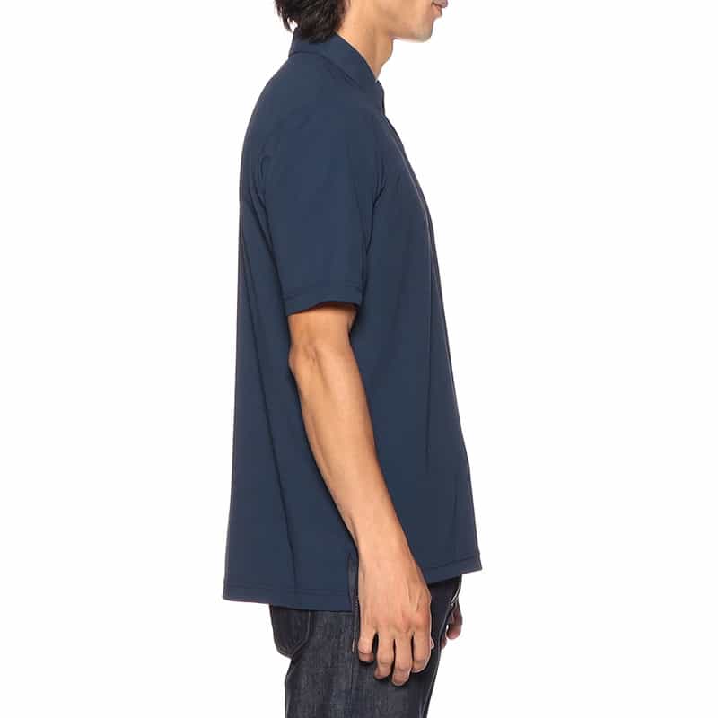 BARNEYS NEW YORK 鹿の子ポロシャツ NAVY