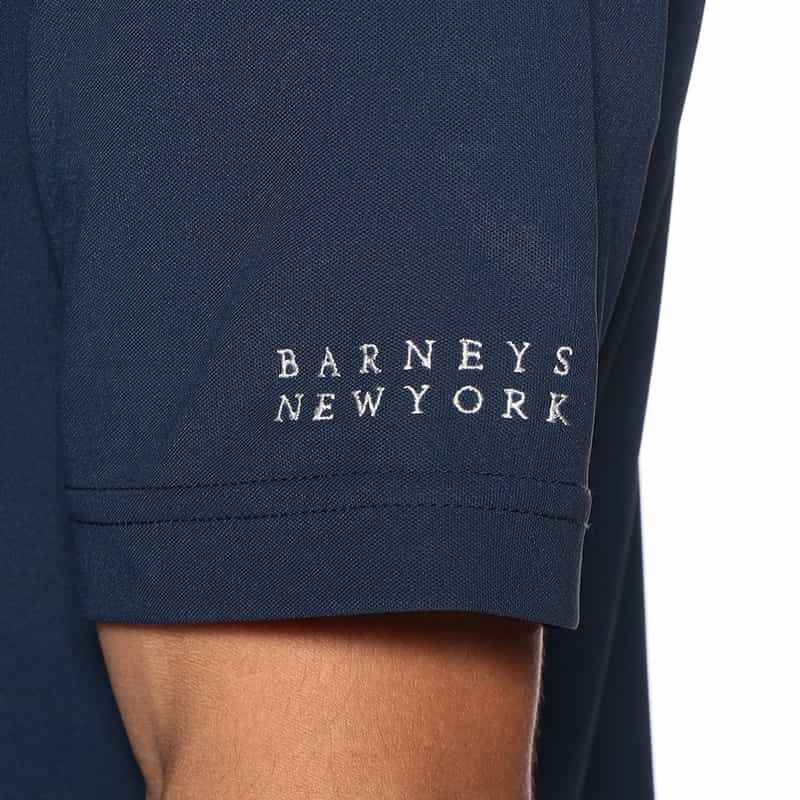 BARNEYS NEW YORK 鹿の子ポロシャツ NAVY