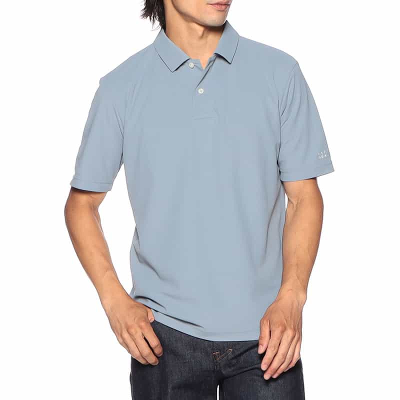 BARNEYS NEW YORK 鹿の子ポロシャツ GRAY