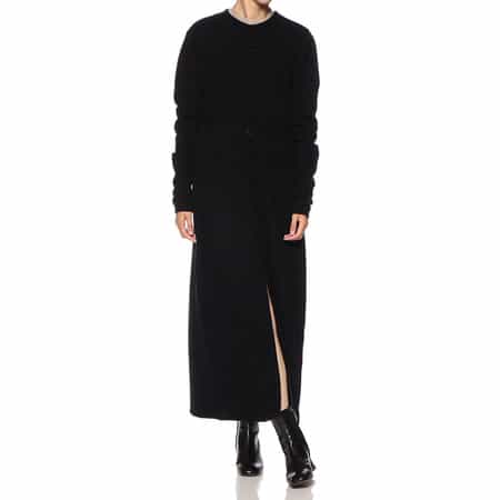 ロングニットドレス