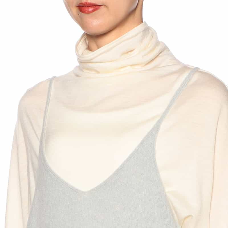 AURALEE ニットキャミソールドレス LIGHT BLUE