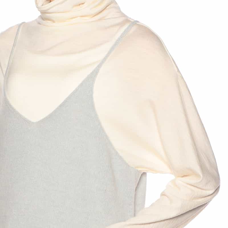 AURALEE ニットキャミソールドレス LIGHT BLUE