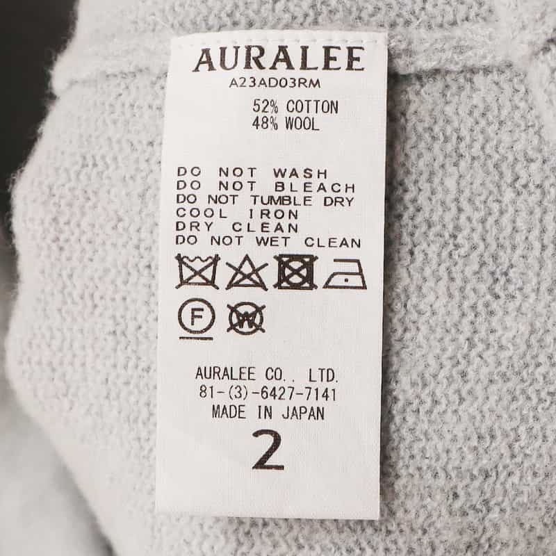 AURALEE ニットキャミソールドレス LIGHT BLUE