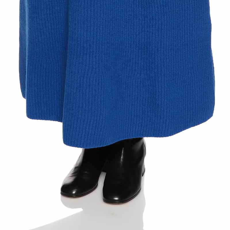 AURALEE リブニットスカート BLUE