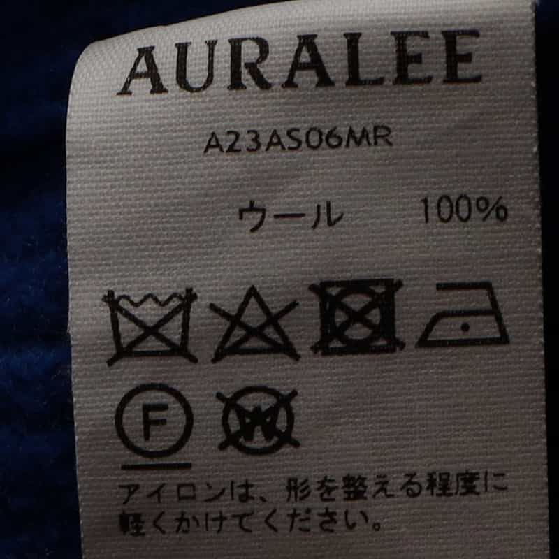 AURALEE リブニットスカート BLUE