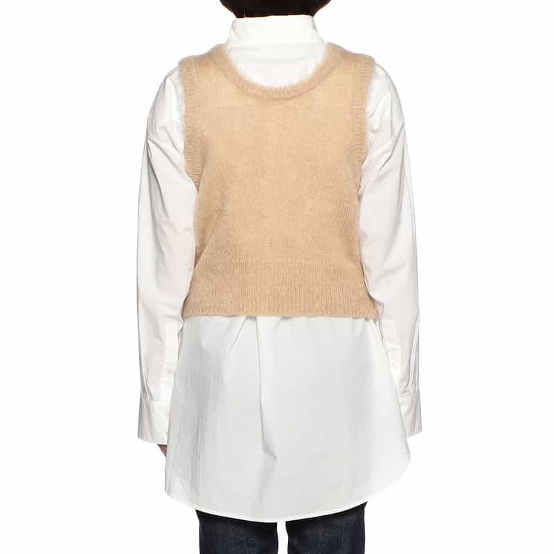 AURALEE ニットタンクトップ BEIGE