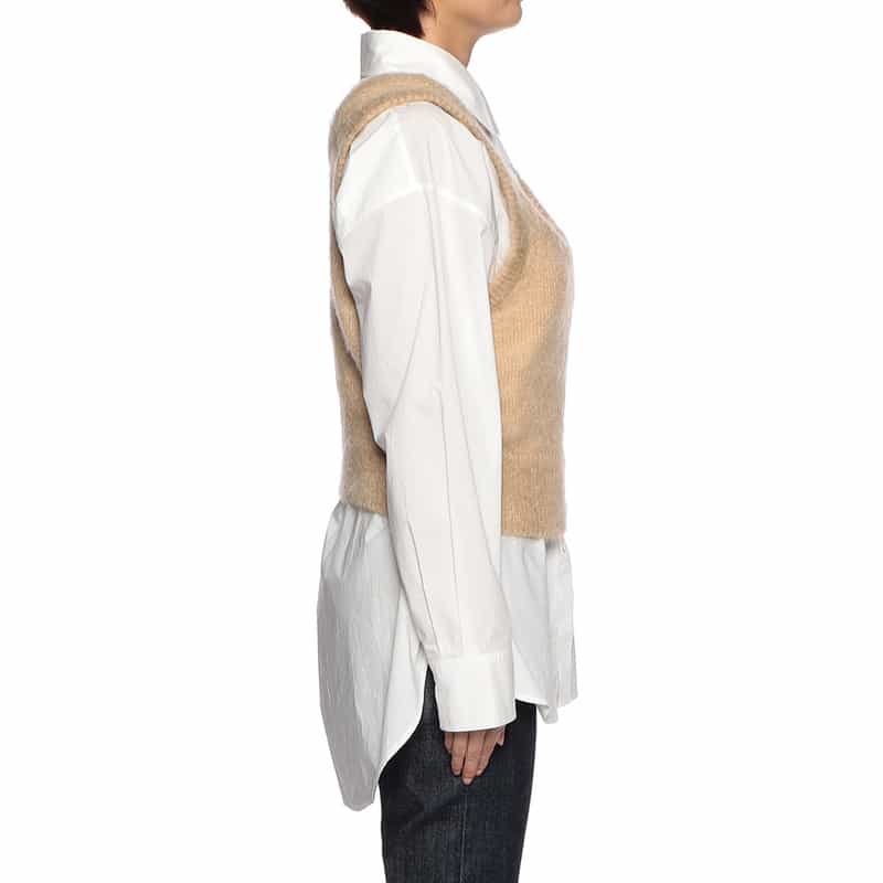 AURALEE ニットタンクトップ BEIGE