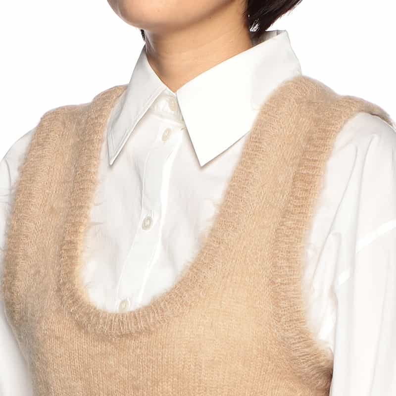 AURALEE ニットタンクトップ BEIGE