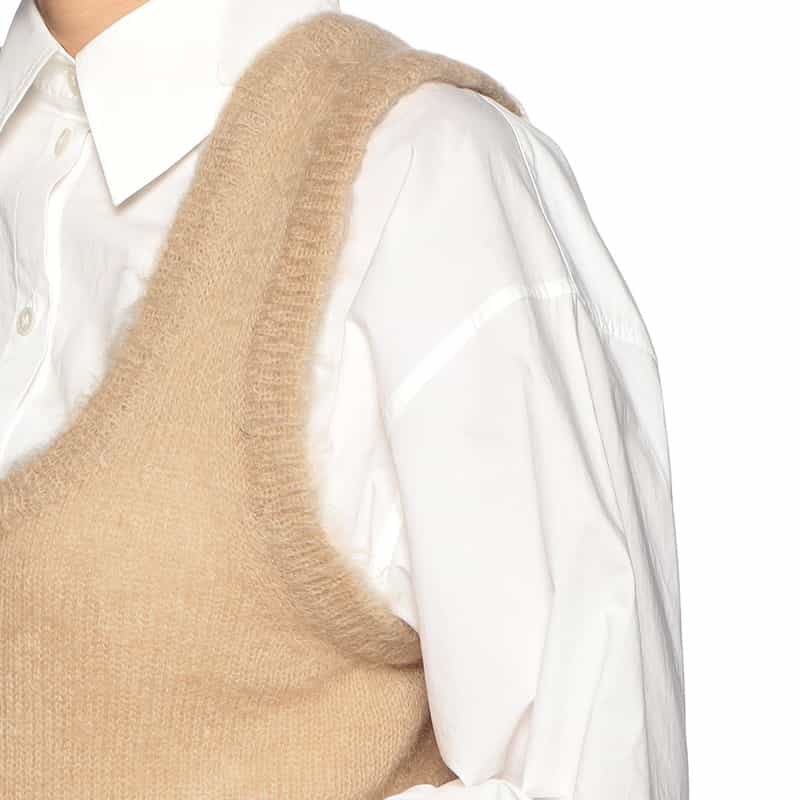 AURALEE ニットタンクトップ BEIGE