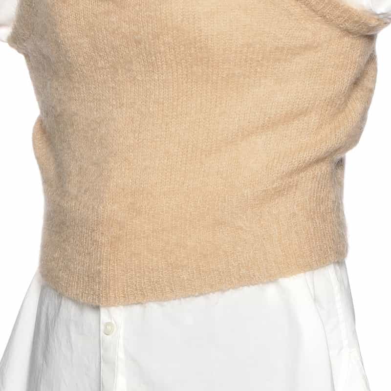 AURALEE ニットタンクトップ BEIGE