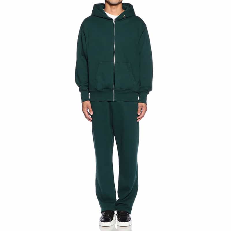 LES TIEN セットアップスエットパーカー GREEN