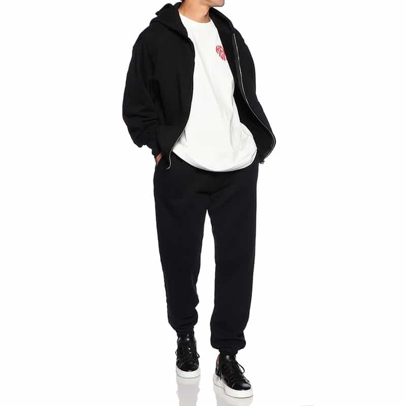 LES TIEN セットアップスエットパーカー BLACK