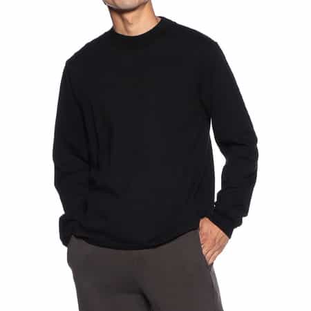 モックネックロングスリーブTシャツ