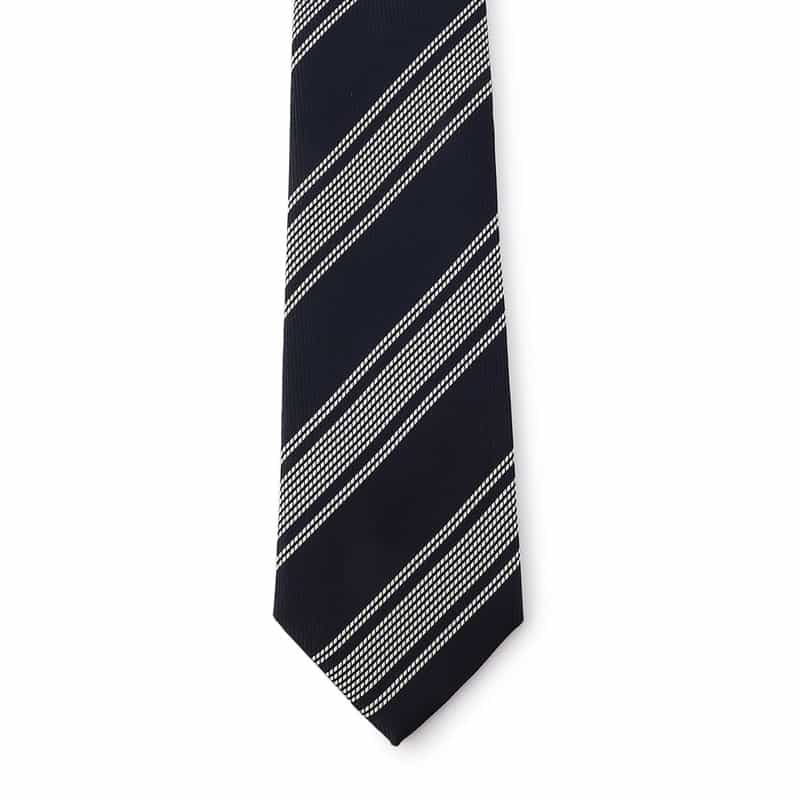 BARNEYS NEW YORK ストライプ柄タイ NAVY