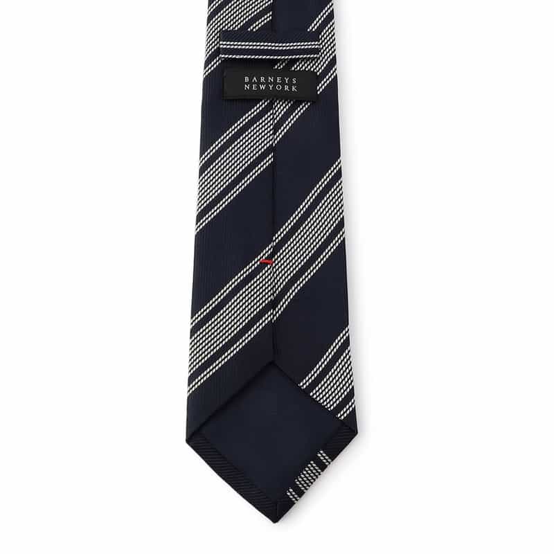 BARNEYS NEW YORK ストライプ柄タイ NAVY