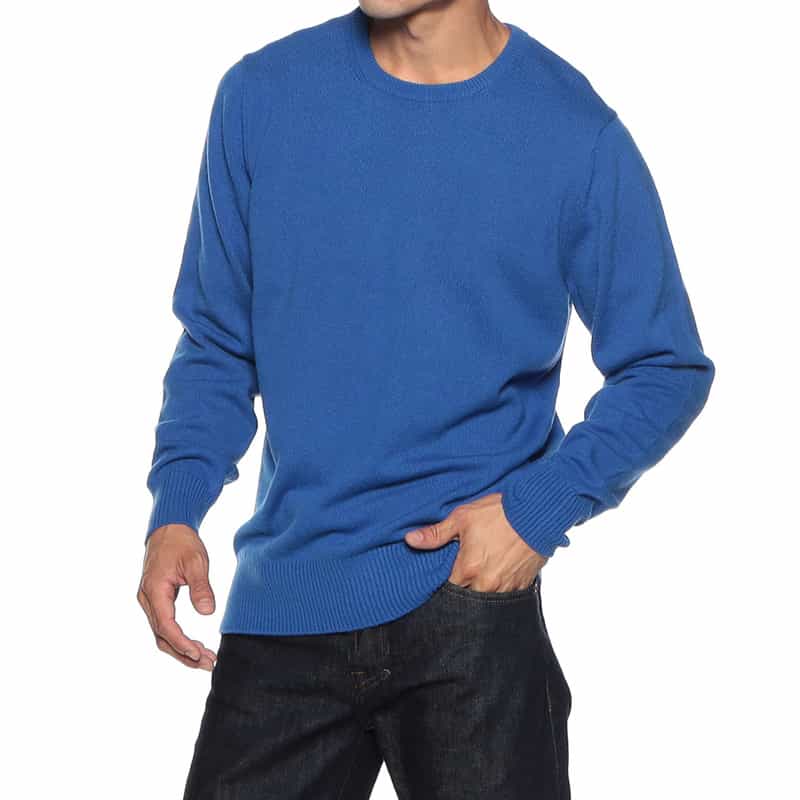 BARNEYS NEW YORK カシミヤニットプルオーバー BLUE