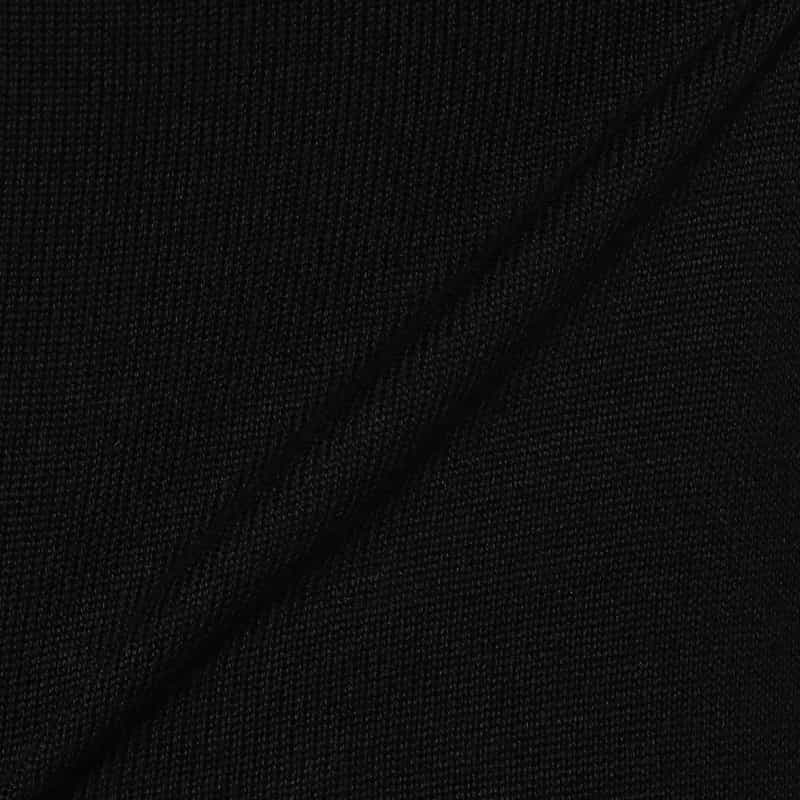 BARNEYS NEW YORK ウォッシャブル海島綿Vネックカーディガン BLACK