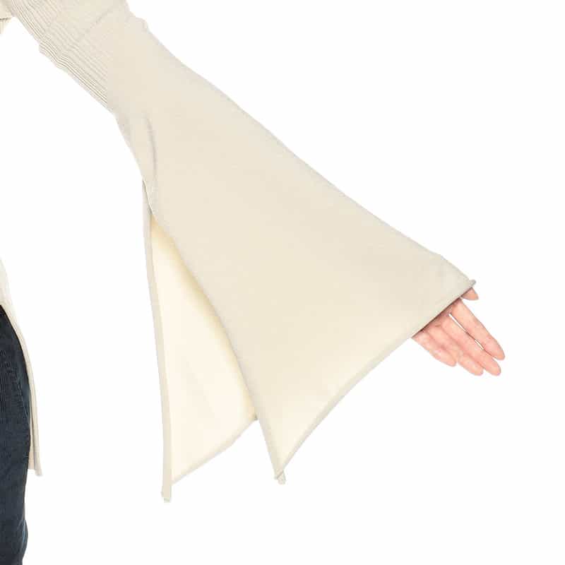 KANAKO SAKAI ボリュームスリーブニットプルオーバー BEIGE