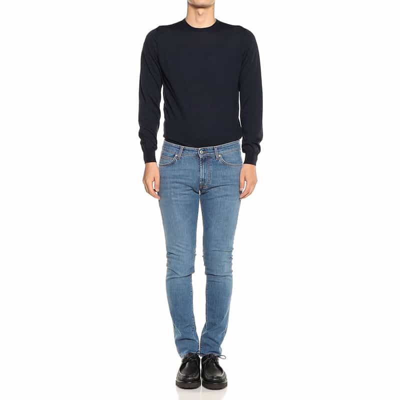 ROY ROGER’S ストレッチデニムパンツ "LEONARDO" BLUE