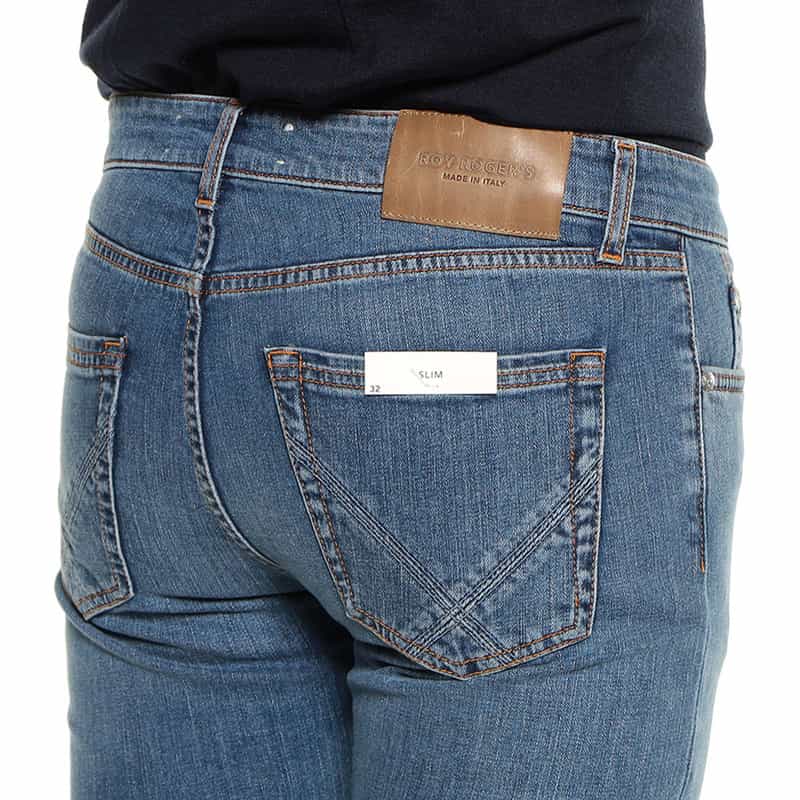 ROY ROGER’S ストレッチデニムパンツ "LEONARDO" BLUE