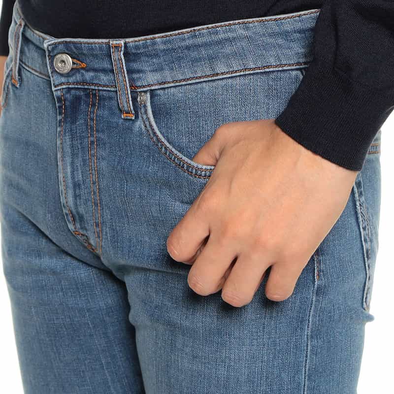 ROY ROGER’S ストレッチデニムパンツ "LEONARDO" BLUE