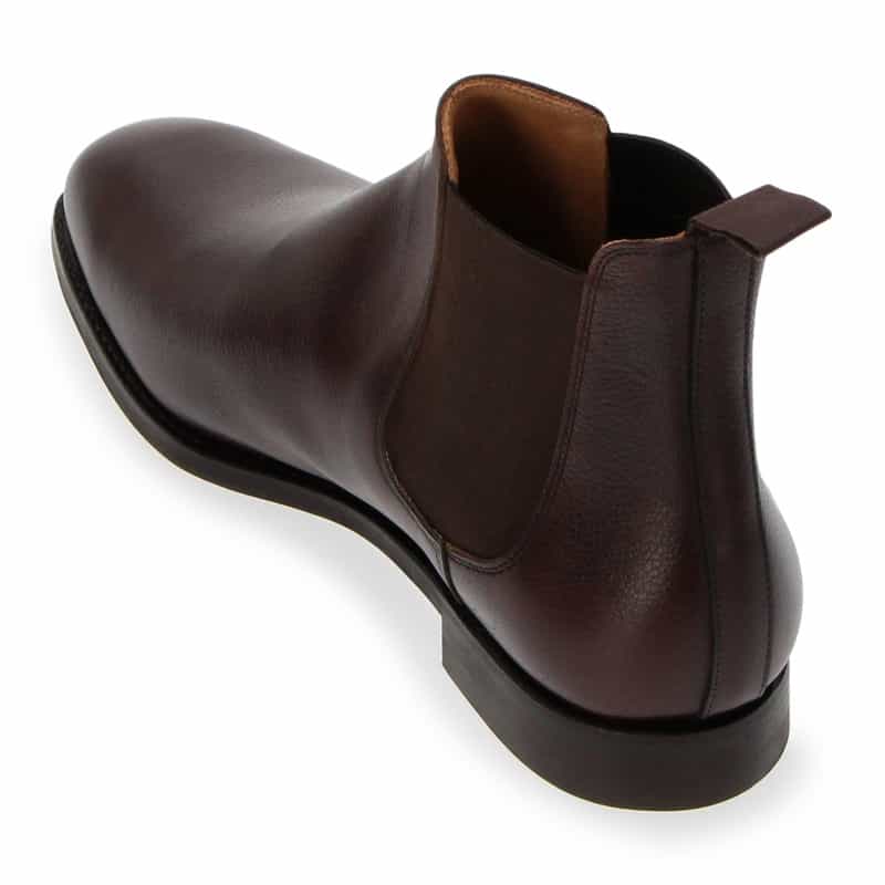 CROCKETT＆JONES バーニーズ　ニューヨーク限定サイドゴアブーツ "CHELSEA9 P.GRAIN 318E CITY" DARK BROWN