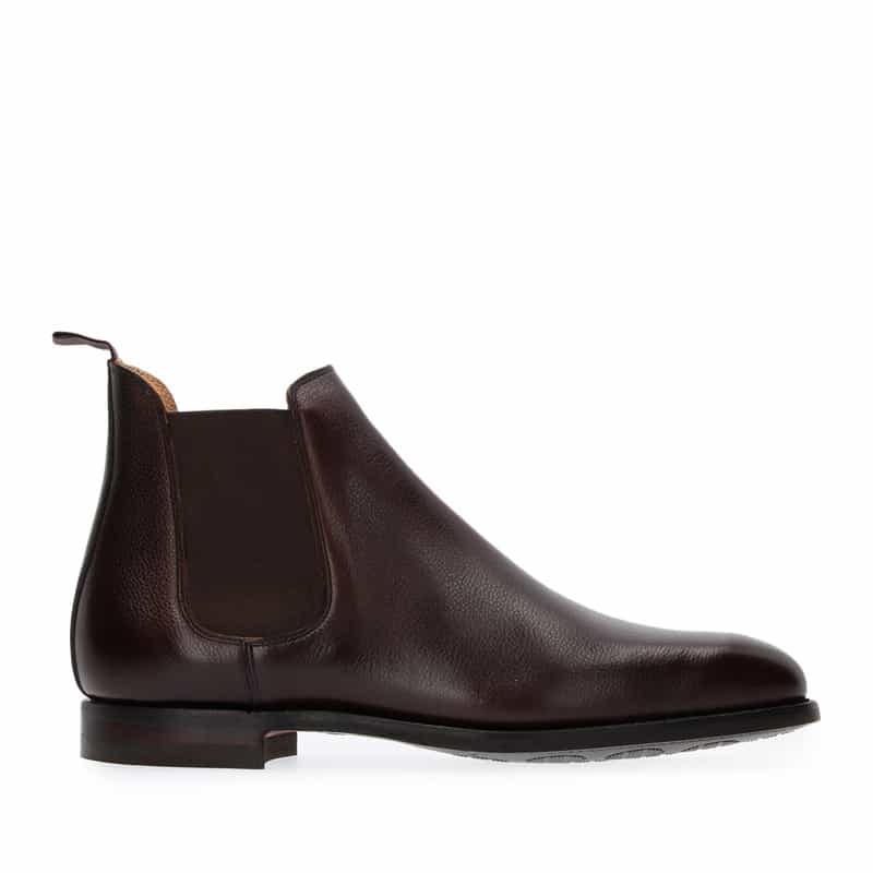 CROCKETT＆JONES バーニーズ　ニューヨーク限定サイドゴアブーツ "CHELSEA9 P.GRAIN 318E CITY" DARK BROWN