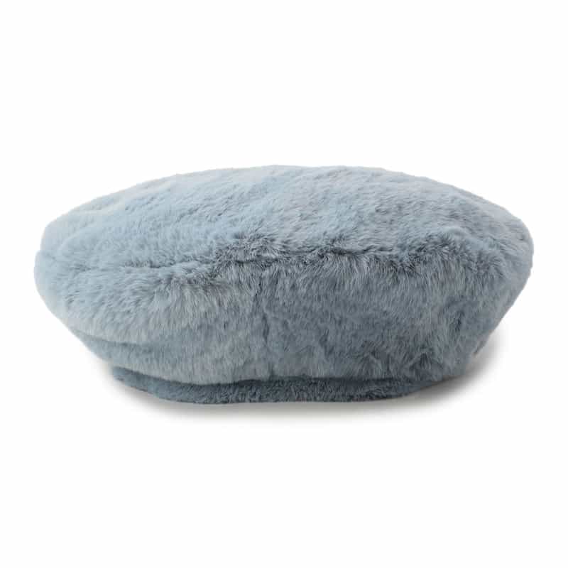 STELLA McCARTNEY ボアベレー帽 LIGHT BLUE
