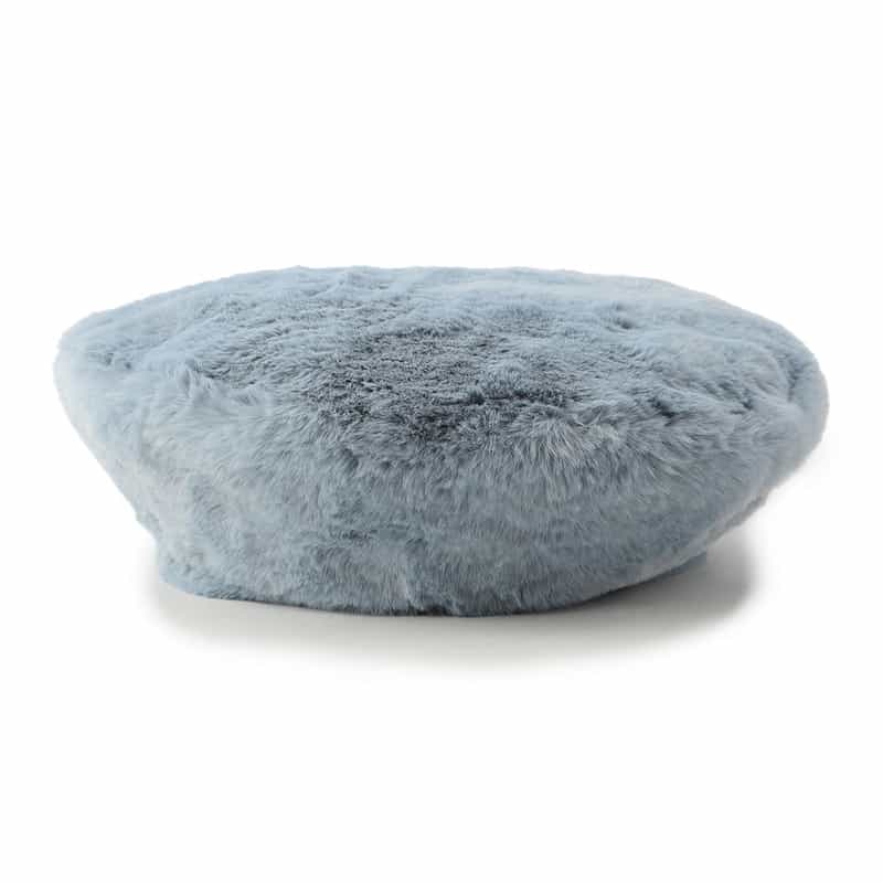 STELLA McCARTNEY ボアベレー帽 LIGHT BLUE