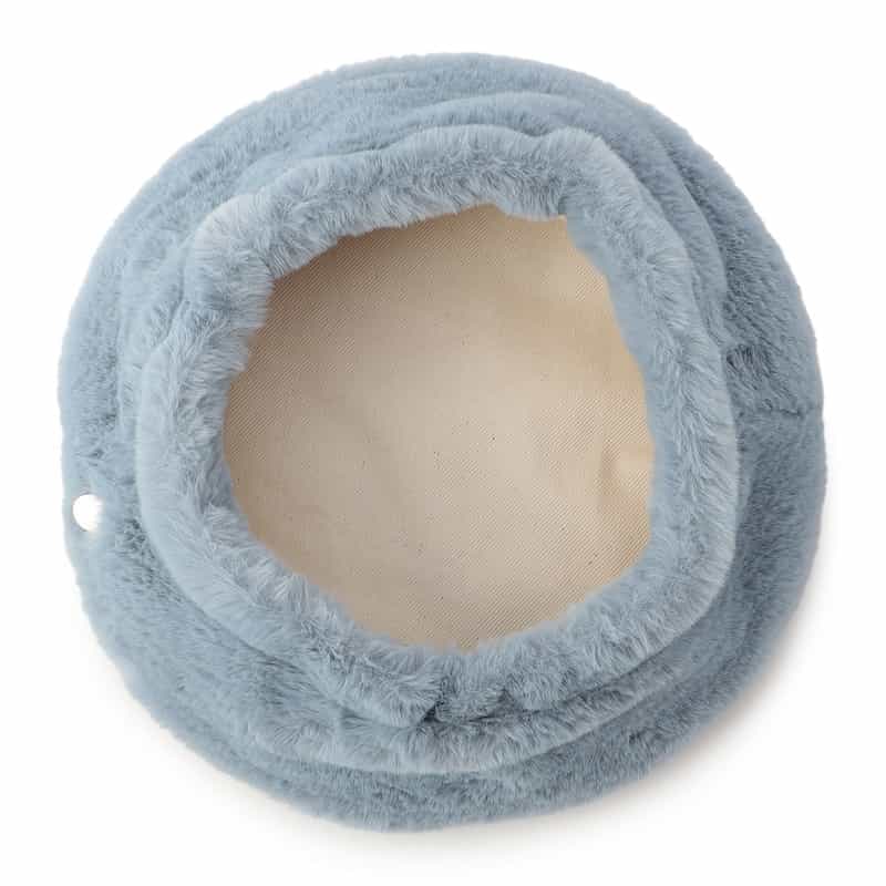 STELLA McCARTNEY ボアベレー帽 LIGHT BLUE