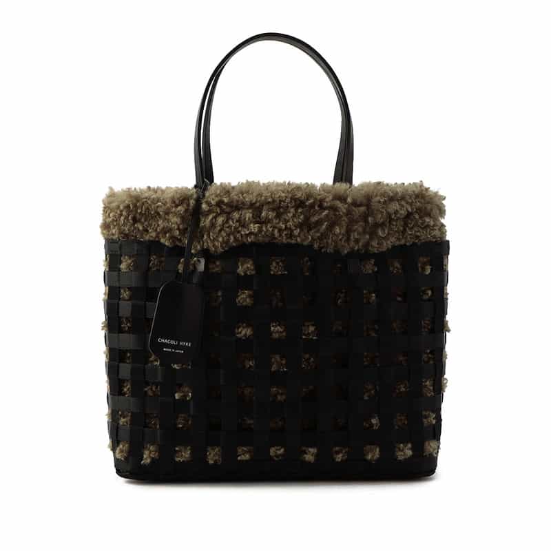 HYKE チャコリ コラボレートバスケットバッグ KHAKI