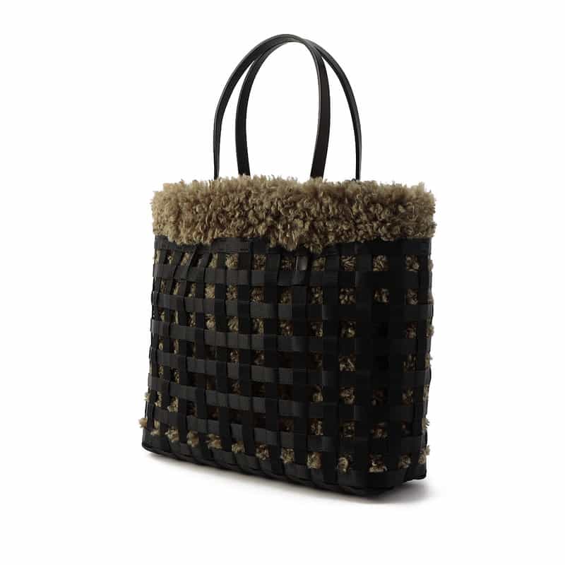 HYKE チャコリ コラボレートバスケットバッグ KHAKI