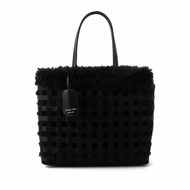 HYKE チャコリ コラボレートバスケットバッグ BLACK
