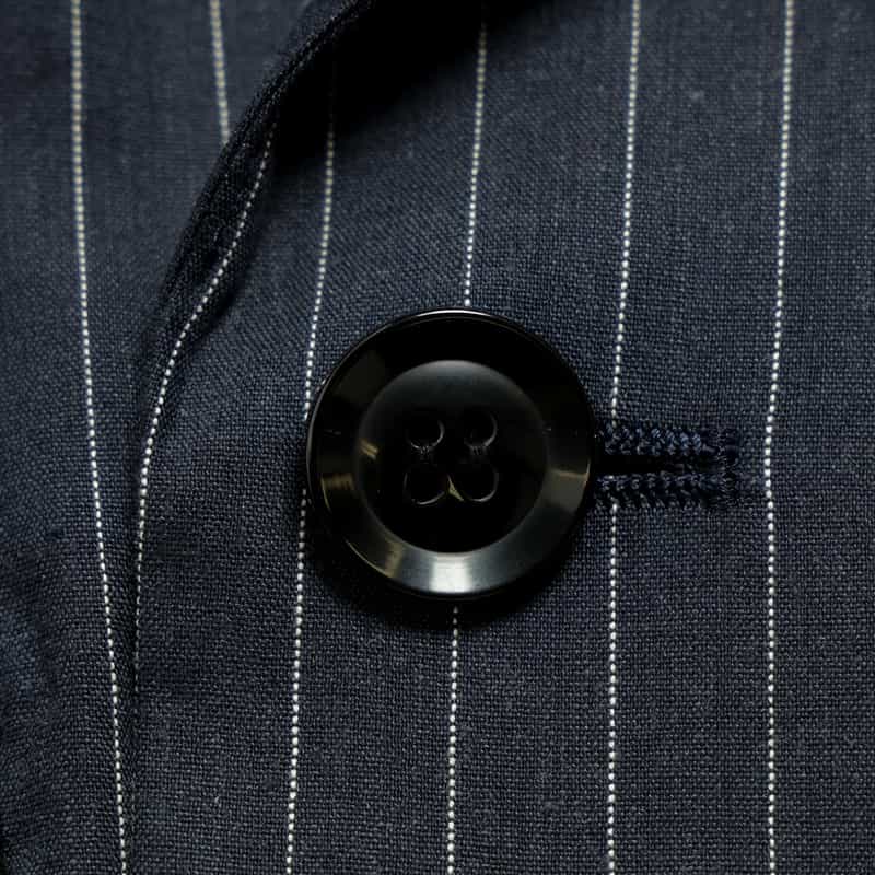 BARNEYS NEW YORK セットアップ ピンストライプ ダブルブレステッドジャケット NAVY