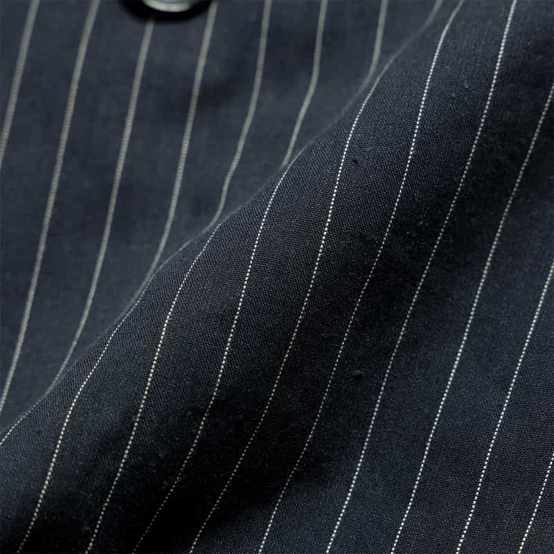 BARNEYS NEW YORK セットアップ ピンストライプ ダブルブレステッドジャケット NAVY