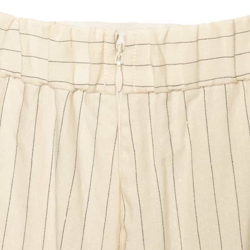 BARNEYS NEW YORK セットアップ ピンストライプ フレアスカート WHITE