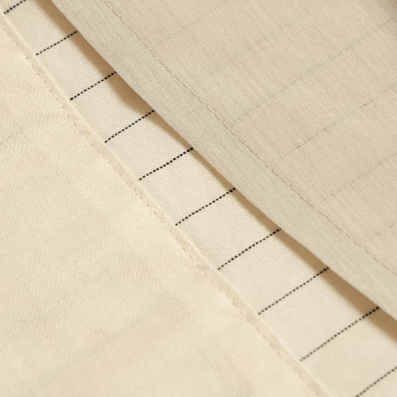 BARNEYS NEW YORK セットアップ ピンストライプ フレアスカート WHITE