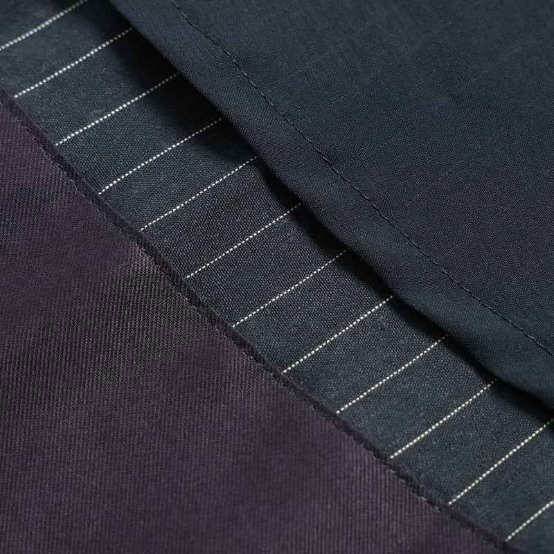 BARNEYS NEW YORK セットアップ ピンストライプ フレアスカート NAVY