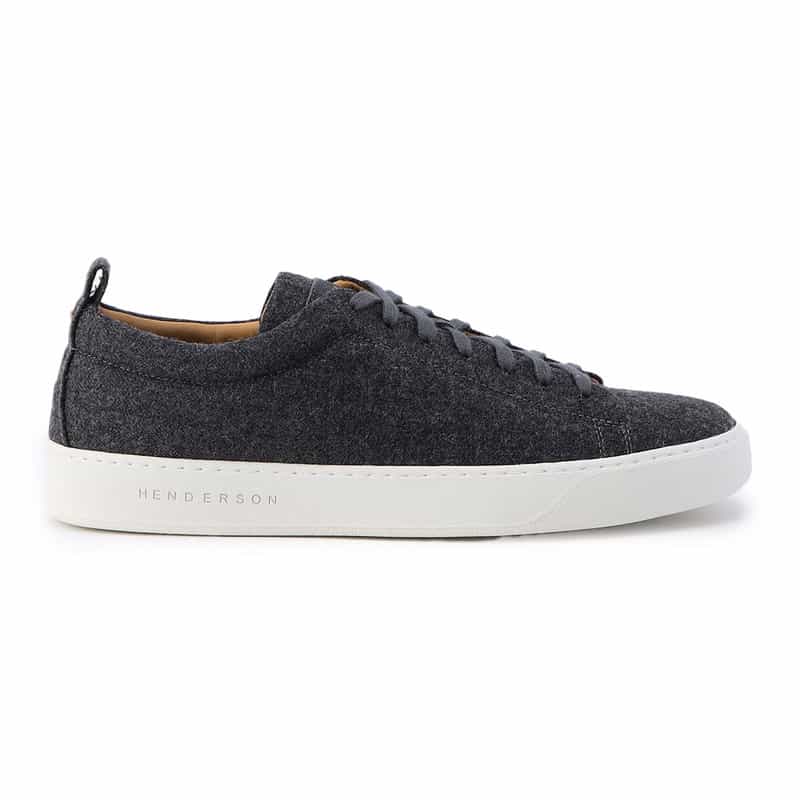 HENDERSON レースアップウールスニーカー GRAY