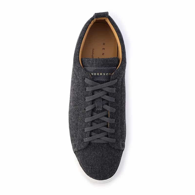 HENDERSON レースアップウールスニーカー GRAY