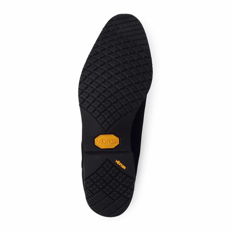 BARNEYS NEW YORK 撥水スエードサイドゴアブーツ BLACK