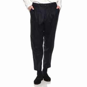 ワンプリーツフランネルイージーパンツ "DOMINIQUE"