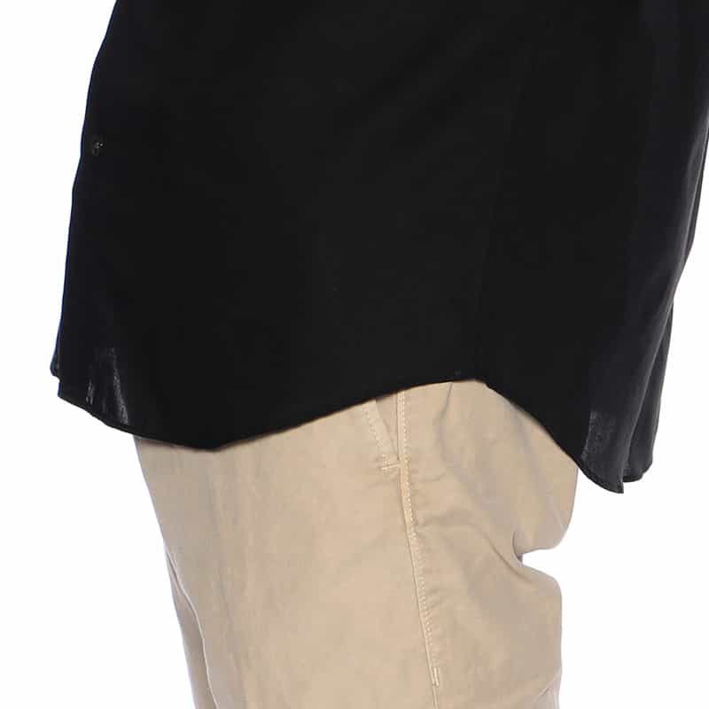 BARNEYS NEW YORK コットンウールシャツ BLACK