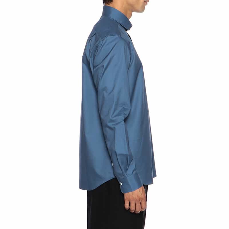 BARNEYS NEW YORK ブラッシュドツイルシャツ BLUE