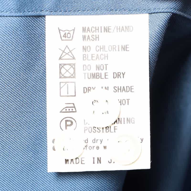 BARNEYS NEW YORK ブラッシュドツイルシャツ BLUE