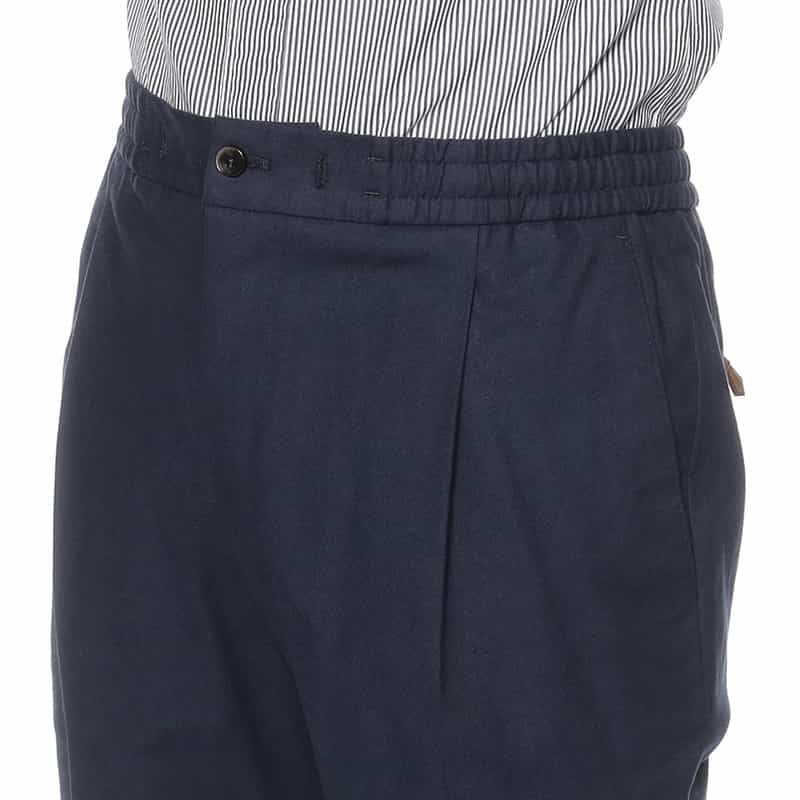 PT TORINO バーニーズ　ニューヨーク限定コットンフランネルイージーパンツ "SOFT JOGGER" NAVY