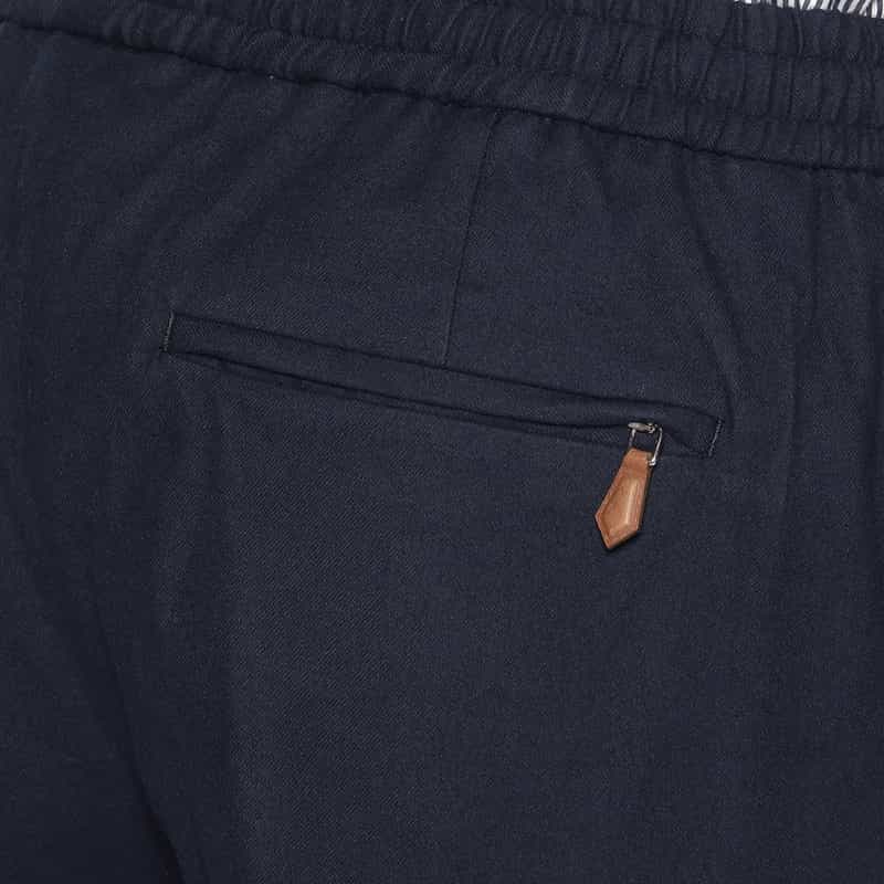 PT TORINO バーニーズ　ニューヨーク限定コットンフランネルイージーパンツ "SOFT JOGGER" NAVY
