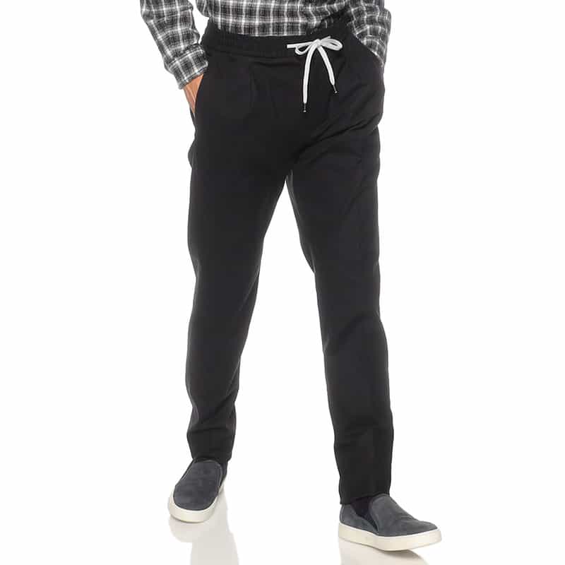 PT TORINO バーニーズ　ニューヨーク限定コットンフランネルイージーパンツ "SOFT JOGGER" BLACK