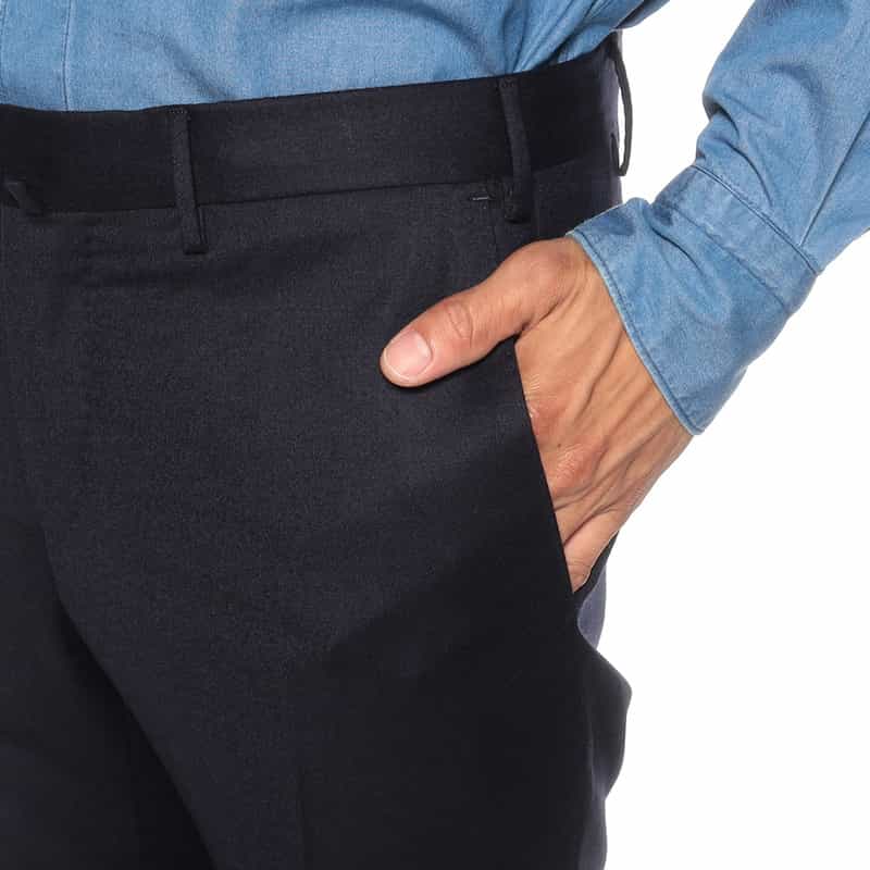PT TORINO フランネルドレスパンツ "SUPER SLIM" NAVY