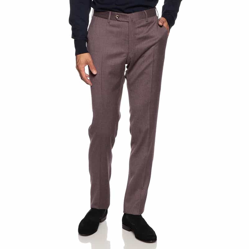 PT TORINO フランネルドレスパンツ "SUPER SLIM" WINE